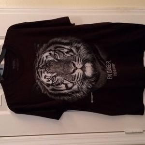 AniMall En Danger Tiger Tee Lg